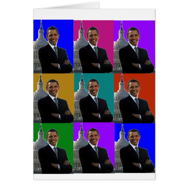 Barack Obama POPART . T-shirts en cadeautjes (Voorkant)
