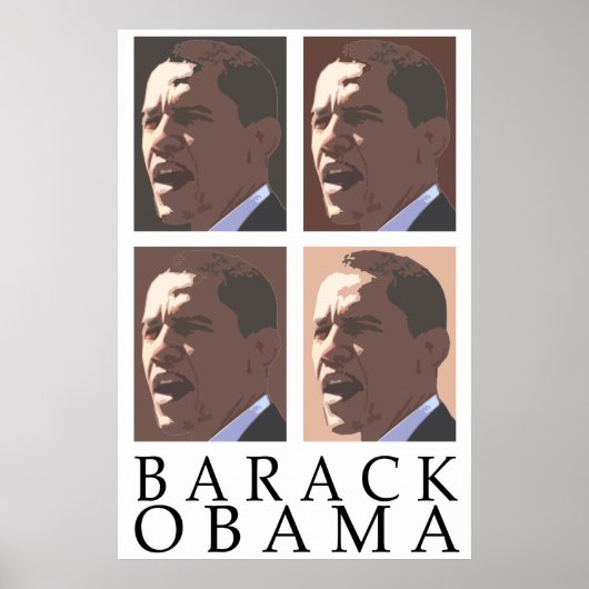 Barack Obama Portrait Poster (Voorkant)