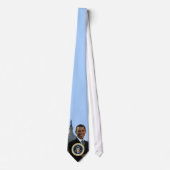 Barack Obama Portrait Pres Seal Power Stropdas (Voorkant)