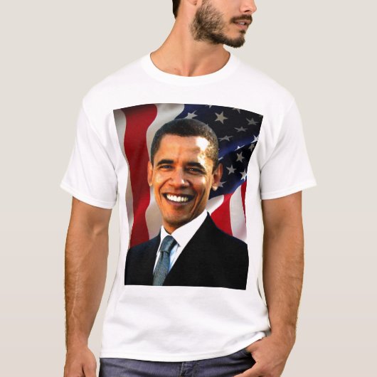 Barack Obama Portrait T-shirt (Voorkant)