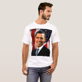Barack Obama Portrait T-shirt (Voorkant volledig)