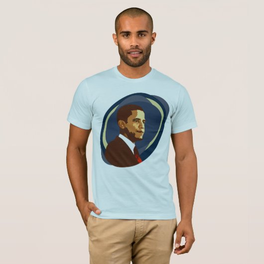 Barack Obama Portrait T-Shirt (Voorkant volledig)