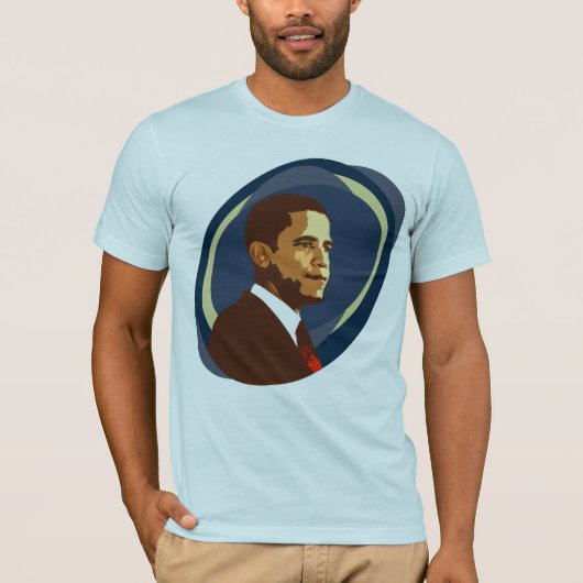 Barack Obama Portrait T-Shirt (Voorkant)