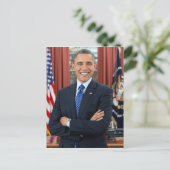 Barack Obama portret Briefkaart (Staand voorkant)