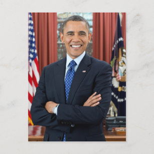 Barack Obama portret Briefkaart