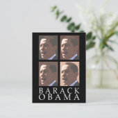 Barack Obama Portret Briefkaart (Staand voorkant)
