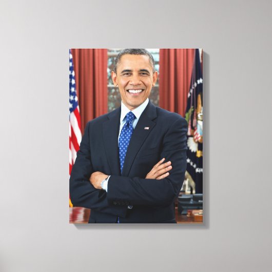 Barack Obama portret Canvas Afdruk (Voorkant)