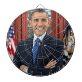 Barack Obama portret Dartbord (Voorkant)