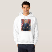 Barack Obama portret Hoodie (Voorkant volledig)