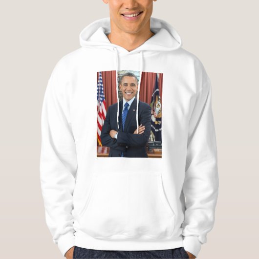 Barack Obama portret Hoodie (Voorkant)