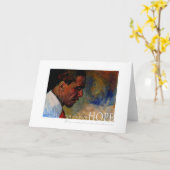 Barack Obama Portret Kaart (Gele Bloem)