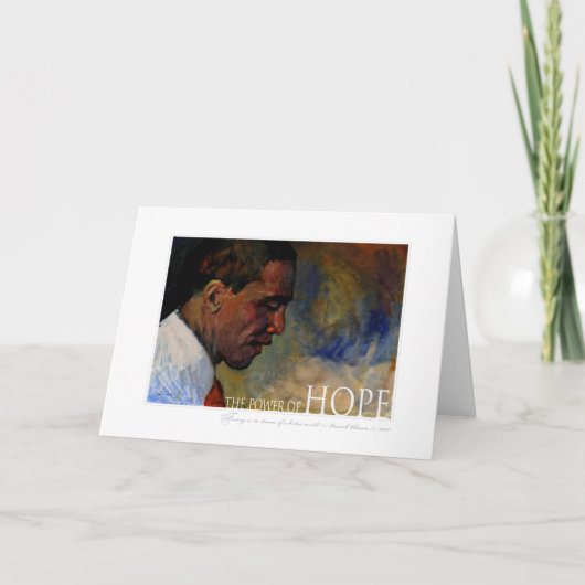 Barack Obama Portret Kaart (Voorkant)