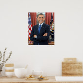 Barack Obama portret Poster (Keuken)