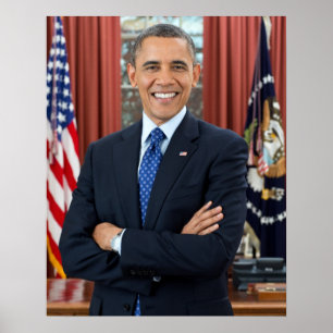 Barack Obama portret Poster