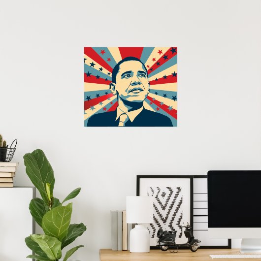 Barack Obama Poster (Thuiskantoor)