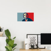 barack obama poster (Thuiskantoor)