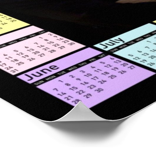 Barack Obama Poster met 2009 Agenda (Hoek)