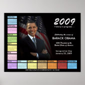 Barack Obama Poster met 2009 kalender (Voorkant)