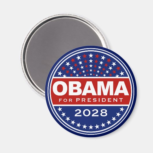 Barack Obama President 2028 Magneet (Voorkant / Achterkant)