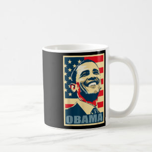 Barack Obama President 44 American Flag Happy Demo Koffiemok