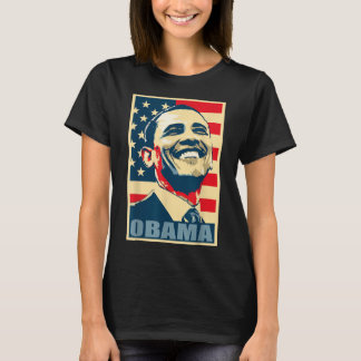Barack Obama President 44 American Flag Happy Demo T-shirt