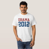 Barack Obama President in 2012 T-shirt (Voorkant volledig)