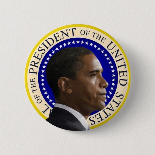 Barack Obama - President Profile Button (Voorkant)