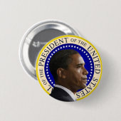 Barack Obama - President Profile Button (Voorkant /achterkant)