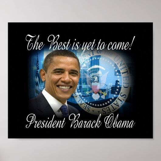 Barack Obama President van de Verenigde Staten Poster (Voorkant)