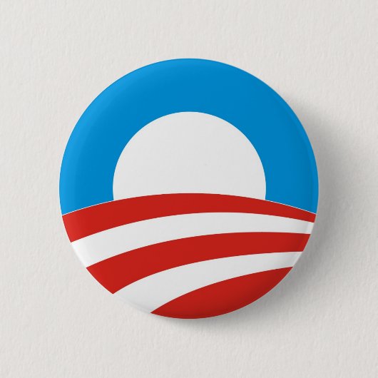 barack obama president vs logo verkiezingen 2012 ronde button 5,7 cm (Voorkant)
