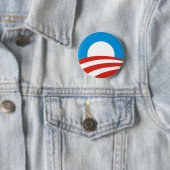 barack obama president vs logo verkiezingen 2012 ronde button 5,7 cm (In situ)