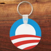 barack obama president vs logo verkiezingen 2012 sleutelhanger (Voorkant)