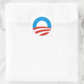 barack obama president vs logo verkiezingen 2012 vierkante sticker (Tas)