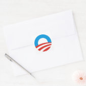 barack obama president vs logo verkiezingen 2012 vierkante sticker (Envelop)
