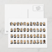 Barack Obama - Presidenten van de verenigde staten Briefkaart (Voorkant / Achterkant)