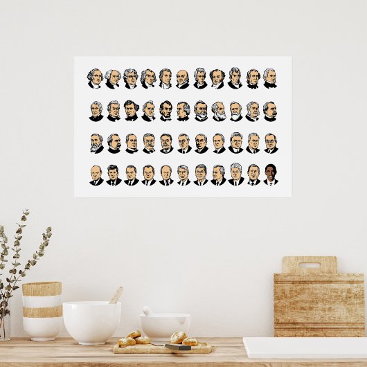 Barack Obama - Presidenten van de verenigde staten Poster (Keuken)