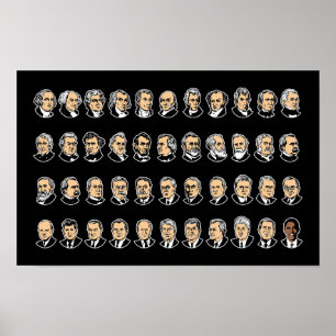 Barack Obama - Presidenten van de verenigde staten Poster