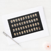 Barack Obama - Presidenten van de verenigde staten Rechthoekige Sticker (Envelop)