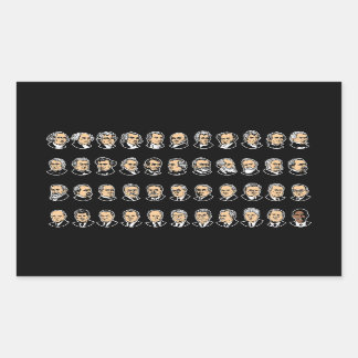 Barack Obama - Presidenten Van De Verenigde Staten Rechthoekige Sticker