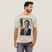 Barack Obama Presidentieel Portret T-Shirt (Voorkant volledig)