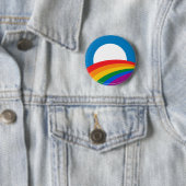 Barack Obama Pride Knop - Ronde Button 5,7 Cm (In situ)