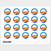 Barack Obama Pride Knop - Ronde Sticker (Vel)