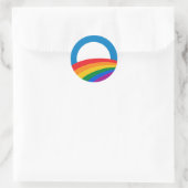 Barack Obama Pride Knop - Ronde Sticker (Tas)