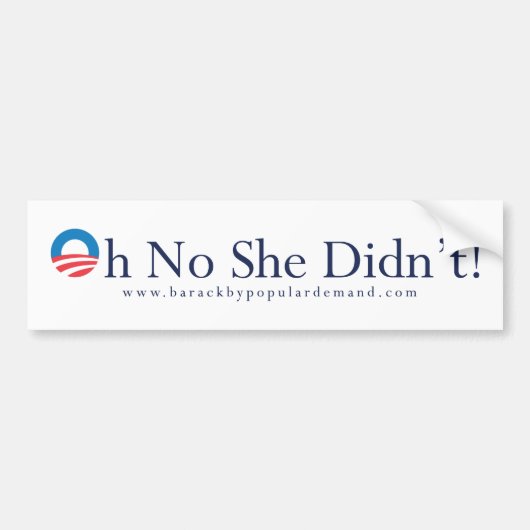 Barack Obama Primary Bumpersticker (Voorkant)