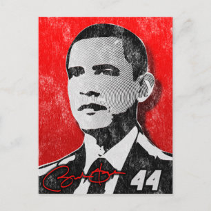 Barack Obama Red Portret Briefkaart