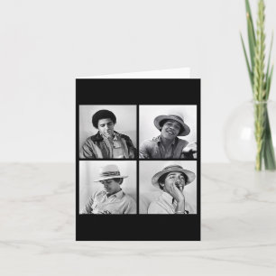 Barack Obama retro  jonge Obama roken in Kaart