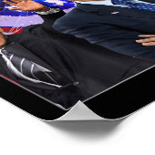 Barack Obama Retro Stijl Poster (Hoek)