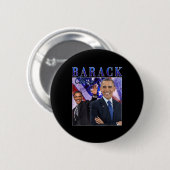 Barack Obama Retro Stijl Ronde Button 5,7 Cm (Voorkant /achterkant)
