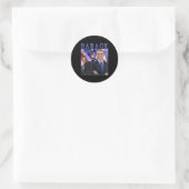 Barack Obama Retro Stijl Ronde Sticker (Tas)