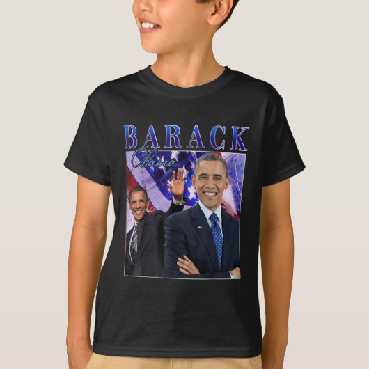 Barack Obama Retro Stijl T-shirt (Voorkant)